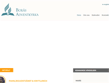 Tablet Screenshot of boras.adventkyrka.se